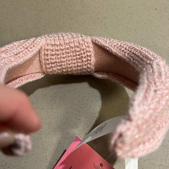 Kate Spade New York knit pink metallic knotted headband NWT - Picture 4 of 5